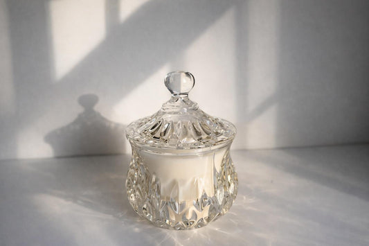 Milk and Honey Scented Crystal Candle